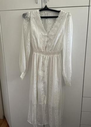 Белое платье jean louis francois