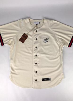 Футболка джерсі nwt mitchell & ness baseball jersey оригінал нова розмір l л нова