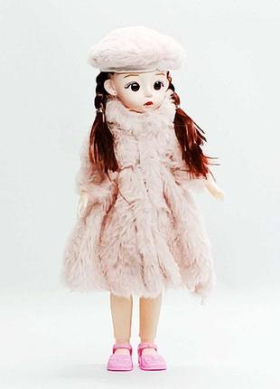 Лялька synergy "модна дівчина" в шубі 30 см xz829