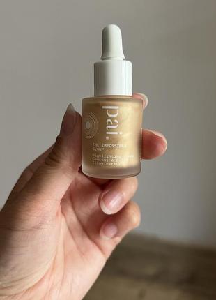 Рідкий хайлайтер pai the impossible glow hyaluronic acid highlighting drops у відтінку champagne, 10 мл