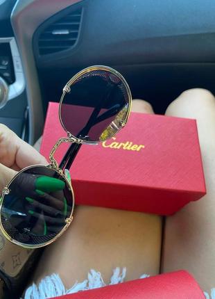 Брендові окуляри в стилі cartier💖🔥з боковими шорами