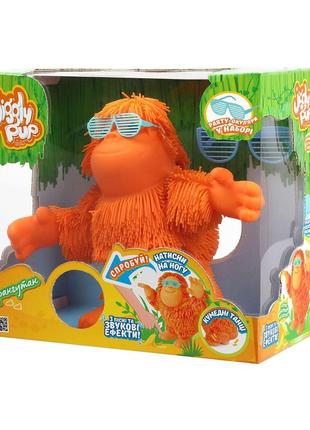 Інтерактивна іграшка jiggly pup – орангутан-танцівник (помаранчевий) tzp161