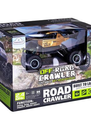 Автомобиль off-road crawler с р/у car vs wild золотой, акум. 3,6v, металл. корпус, 1:20 tzp136