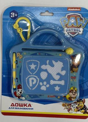 Магніна дошка paw patrol pp-82101 (72шт/6) кольорова на планшетці 19, 5*24, 5 см tzp152