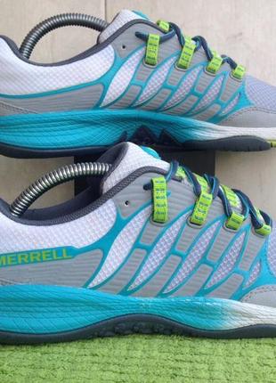 Женские беговые / тренировочные кроссовки  merrell allout fuse sleet/lime ( j06324 )2 фото