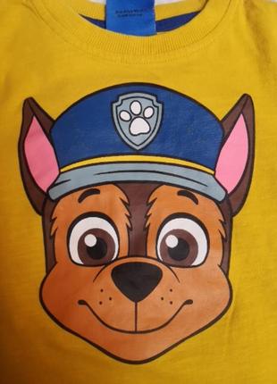 Трикотажная футболка джордж щенячий патруль на полтора-два года 1,5-2 р paw patrol3 фото