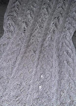 Пляжное платье сетка на одно плече3 фото