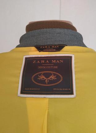 Стильный мужской пиджака zara мan denim couture5 фото