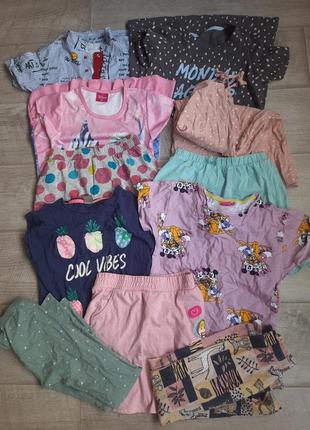 Пакет летних вещей на девочку рост 116-122