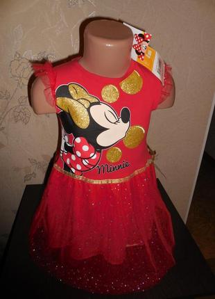 Платье *disney* c minni, 4 года (104 см)