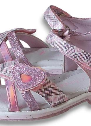 Ортопедические босоножки сандалии летняя обувь для девочки 727 clibee клиби р.26,281 фото