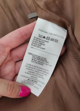 Кожаная брендовая юбка карандаш миди от trussardi7 фото