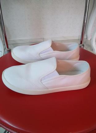 ( 35 р - стелька 22,5 см ) marks spencer тапочки мокасины кеды  детские 100 % катон б/у