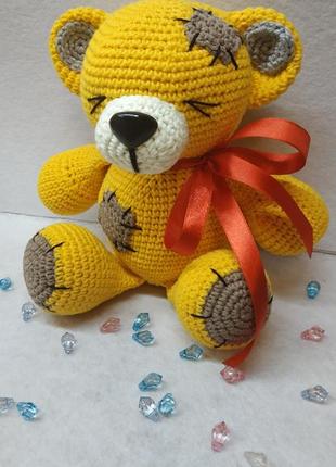 Брелок жовтий ведмедик