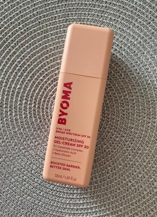 Ежедневный увлажняющий гель-крем с спф byoma moisturizing gel-cream spf30, 50 ml