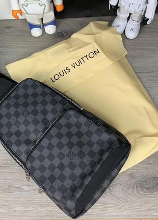 Сумка-слинг louis vuitton avenue damier graphite6 фото