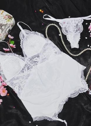 810-cor-2 corset корсет obsessive белый корсет стринги кружево