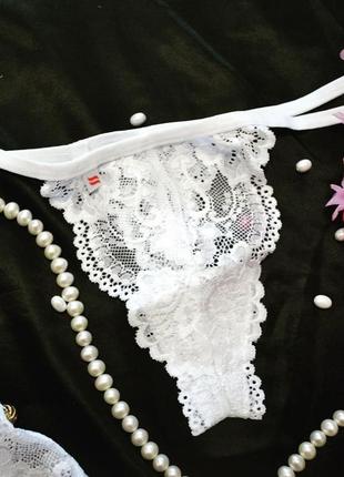 810-cor-2 corset корсет obsessive белый корсет стринги кружево