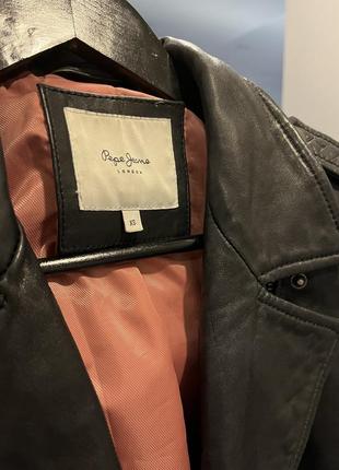 Кожаная куртка pepe jeans london5 фото
