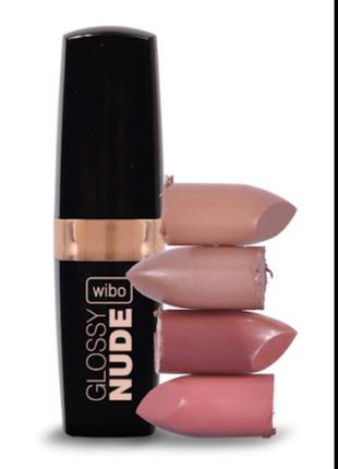 Wibo glosdy nude lipstick тестер помади 5 відтінок