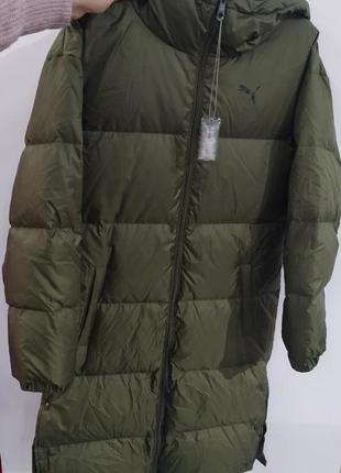 Куртка пуховик пальто парка puma longline down jacket 84361402-оригинал.3 фото