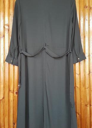 Стильное тонкое летнее платье рубашка h&m с пояском.3 фото