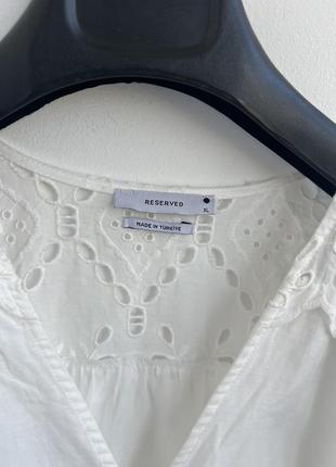 Белое платье с прошвой, вышивка ришелье, 100% хлопок5 фото