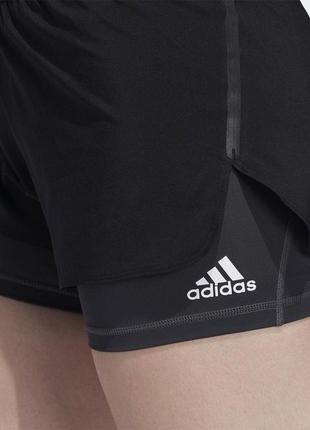 Шорти для бігу adidas womens alphaskin 2-in-1 running shorts fj71303 фото