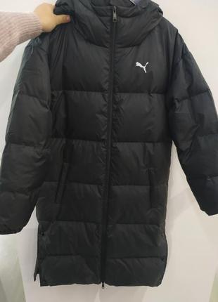 Куртка пуховик пальто парка puma longline down jacket 84361403-оригинал.3 фото