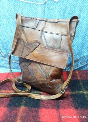 Сумочка шкіряна вінтажна