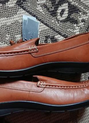 Брендові фірмові англійські легкі літні демісезонні шкіряні туфлі мокасини marks&spencer,абсолютно нові з бірками.5 фото
