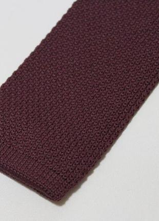 Стильный квадратный вязаный галстук (square tie) в сочном цвете от t&amp;w4 фото