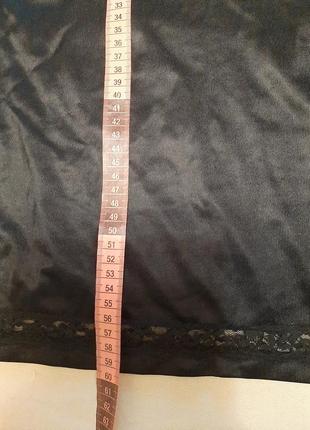 Черная длинная юбка подъюбник6 фото