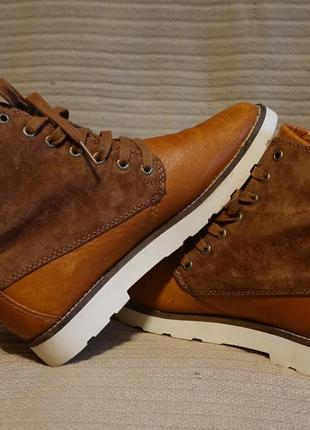 Красивые высокие комбинированные кожаные ботинки коньячного цвета pointer англия 37 1/2 р.( 24,5 см.