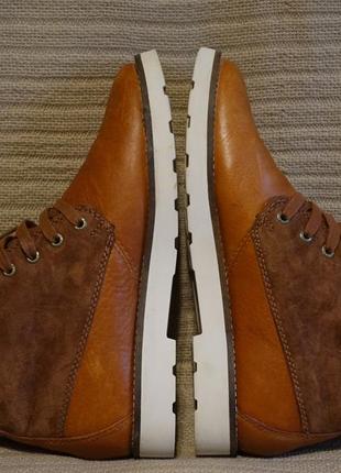 Красивые высокие комбинированные кожаные ботинки коньячного цвета pointer англия 37 1/2 р.( 24,5 см.7 фото