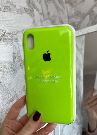 Силиконовый чехол для iphone xs max с микрофиброй