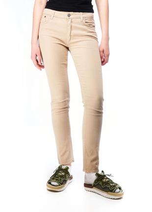 Acne, джинсы бежевые, коттон+эластан, женские 304 фото