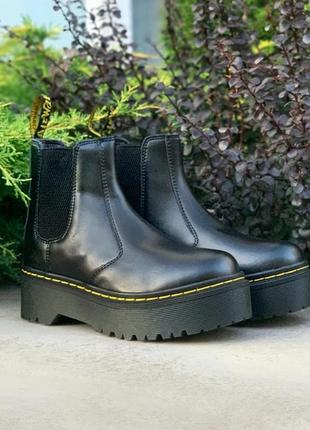 Dr. martens chelsea bex. женские сапоги/ботинки мартинс, кожа демисезон