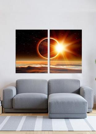 Модульная картина в гостиную / спальню сонячне затемнення tlv-2_148 melmil3 фото