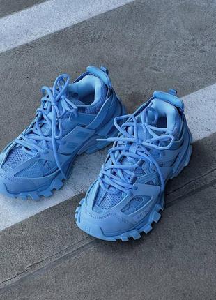 Кросівки у стилі balenciaga track 3.0 light blue