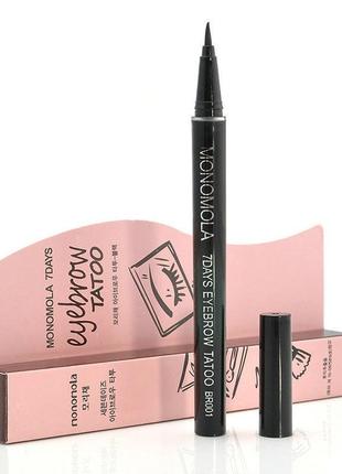 Водостійкі тату брови 7 days tatoo eyebrow колір dark brown