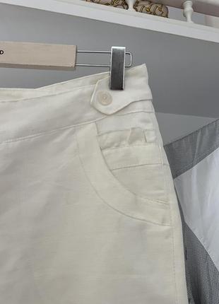 Белые котоновые штаны брюки asos3 фото