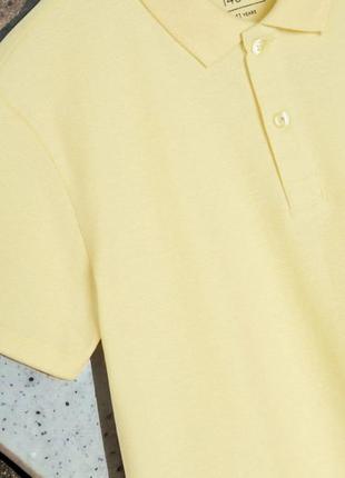 Мужская футболка "polo" желтая2 фото