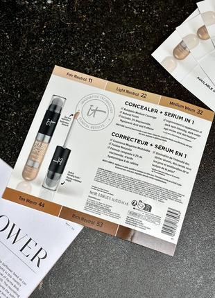 It cosmetics bye bye dark spots concealer + serum with niacinamide &amp; hyaluronic acid пробник консилеров2 фото