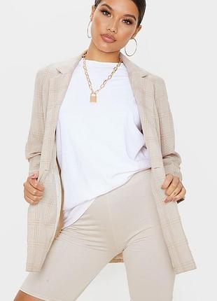 Шорты велосипедки из вискозы, высокая посадка