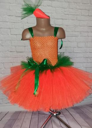 Фатинова святкова сукня морквинка2 фото