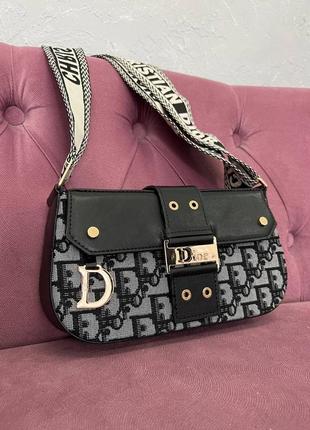 Сумка в стиле dior диор клатч маленькая серая2 фото