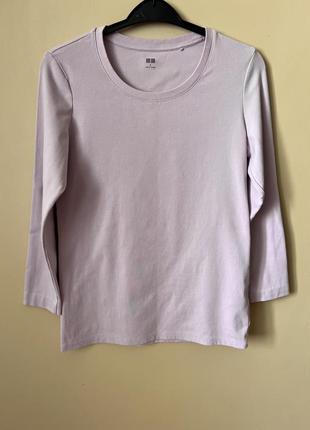 Лонгслив лилового цвета от uniqlo.7 фото