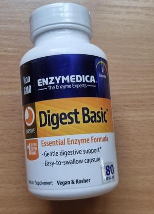 Enzymedica, digest basic, основна ферментна формула, 180 капсул