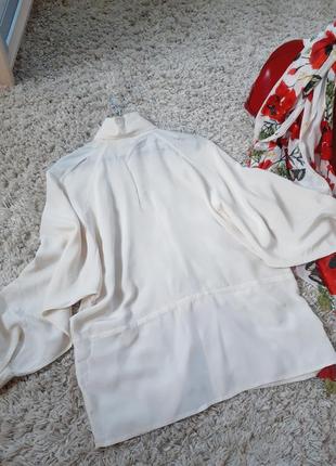Оригинальная шелковая блуза накидка в цвете шампань, kitai como  italy,  p. 42-443 фото